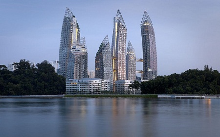 Những toà cao ốc bên vịnh Keppel, Singapore